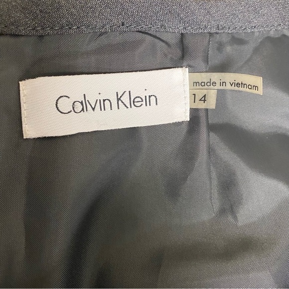 Calvin Klein Ladies Skirt Suit Size 14 Dark Gray Career Interview Office - Picture 13 of 16